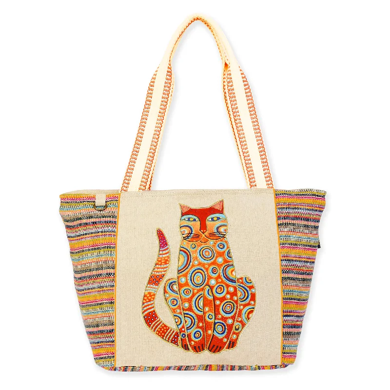 Chic Style, Always In Vogue Tabby Cat Large Shoulder Tote Elegant Bags With Limited Stock Available Chic Style, Always In Vogue Tabby Cat Large Shoulder Tote Elegant Bags With Limited Stock Available