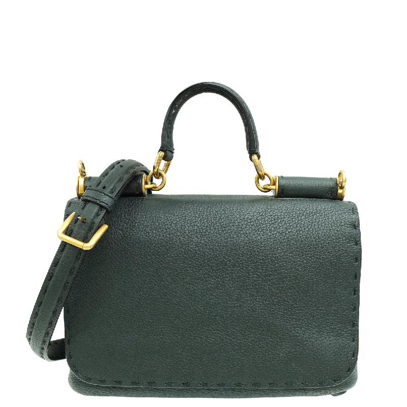 Style Without Limits Dolce & Gabbana Dark Teal Stitched Sicily Top Handle Bag Upgrade Your Look With Our Exclusive Bag Deals Style Without Limits Dolce & Gabbana Dark Teal Stitched Sicily Top Handle Bag Upgrade Your Look With Our Exclusive Bag Deals