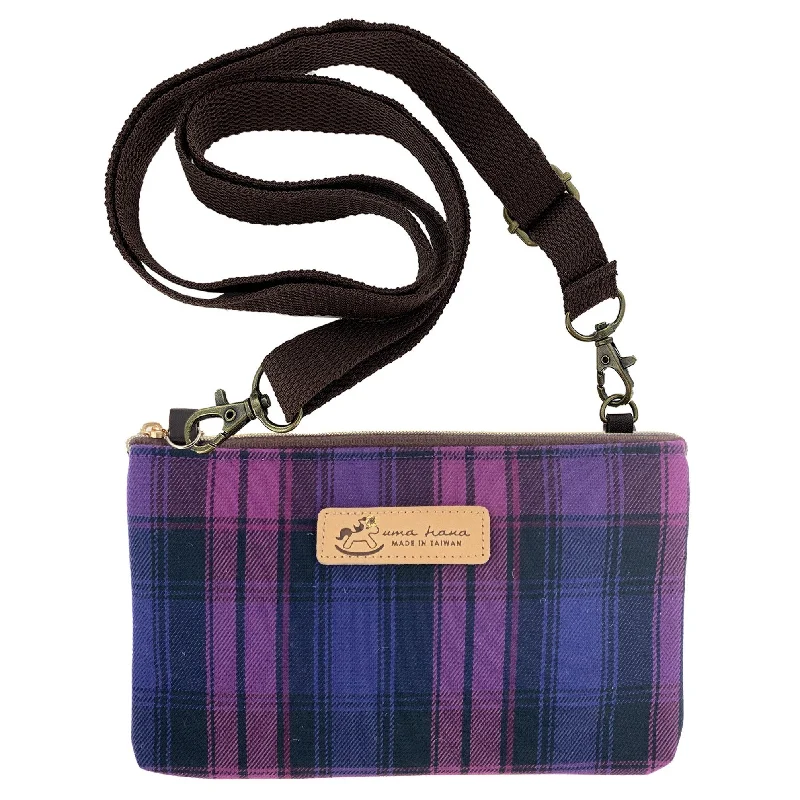 Eco-Friendly Bags With Discounts Purple & Pink Tartan Plaid Zipper Crossbody Iconic Handbags At Budget-Friendly Prices Eco-Friendly Bags With Discounts Purple & Pink Tartan Plaid Zipper Crossbody Iconic Handbags At Budget-Friendly Prices