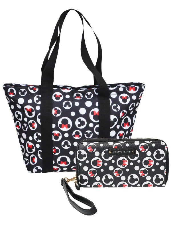 Cyber Monday Discounts On Bags Disney Women's Mickey Mouse Zipper Tote Bag & Zip Around Wallet 2-Piece Gift Set Your Perfect Bag At The Perfect Price Cyber Monday Discounts On Bags Disney Women's Mickey Mouse Zipper Tote Bag & Zip Around Wallet 2-Piece Gift Set Your Perfect Bag At The Perfect Price