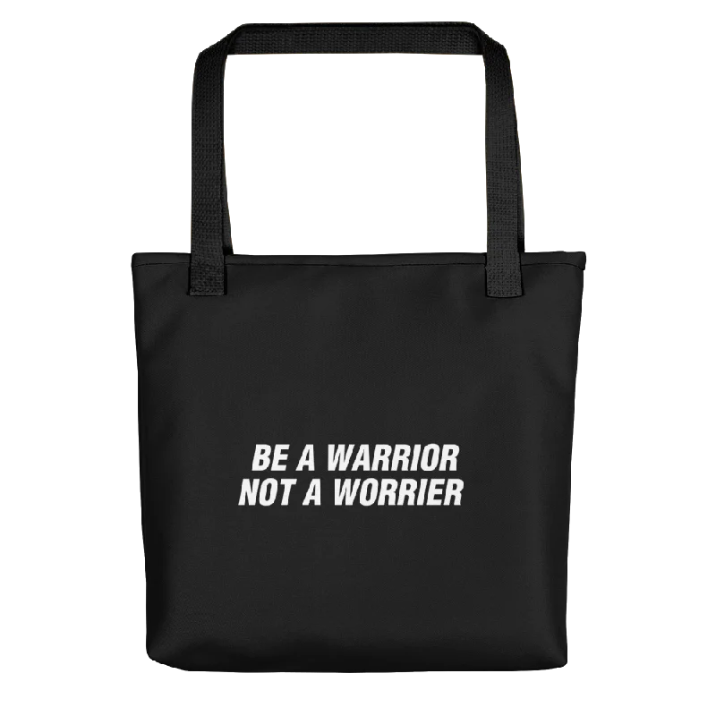 Festive Holiday Gift Bags Be a Warrior, Not a Worrier Funny Tote bag Fashionable Bags At Must-Have Prices Festive Holiday Gift Bags Be a Warrior, Not a Worrier Funny Tote bag Fashionable Bags At Must-Have Prices