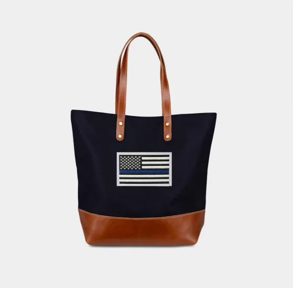 Discounted Designer Bags For Clearance Sale Heritage Gear Thin Blue Line Tote Everyday Bags, Budget-Friendly Discounted Designer Bags For Clearance Sale Heritage Gear Thin Blue Line Tote Everyday Bags, Budget-Friendly