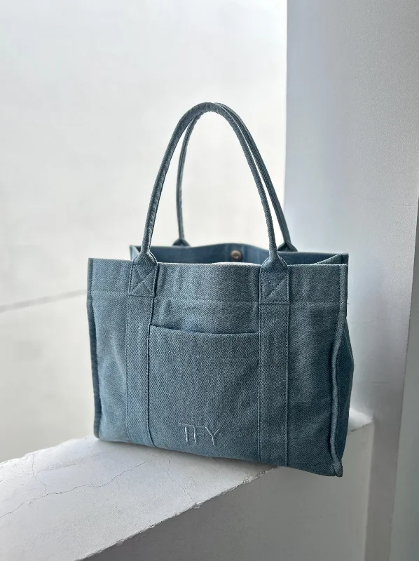 End Of Season Sale DENIM TOTE Everyday Elegance At Lower Prices