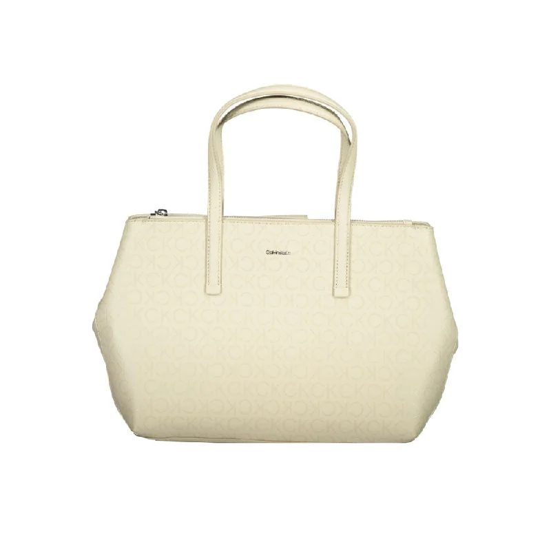 Calvin Klein Beige Polyester Handbag Handbag Deals For Every Occasion