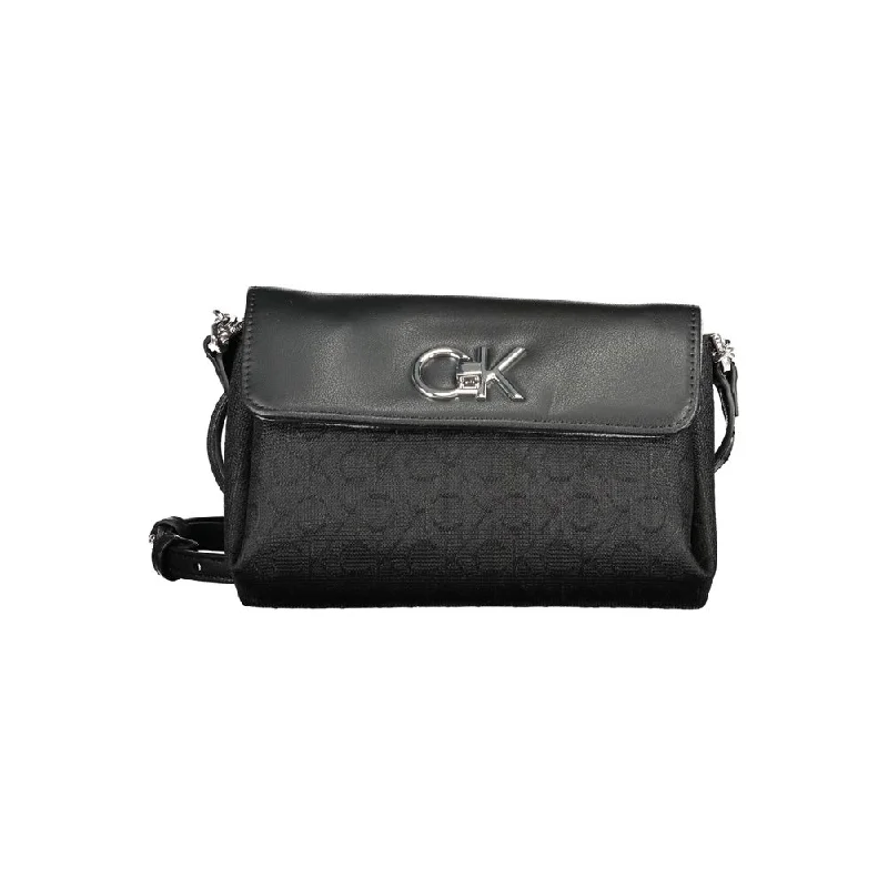 Calvin Klein Black Polyester Handbag Iconic Handbags At Unbeatable Prices