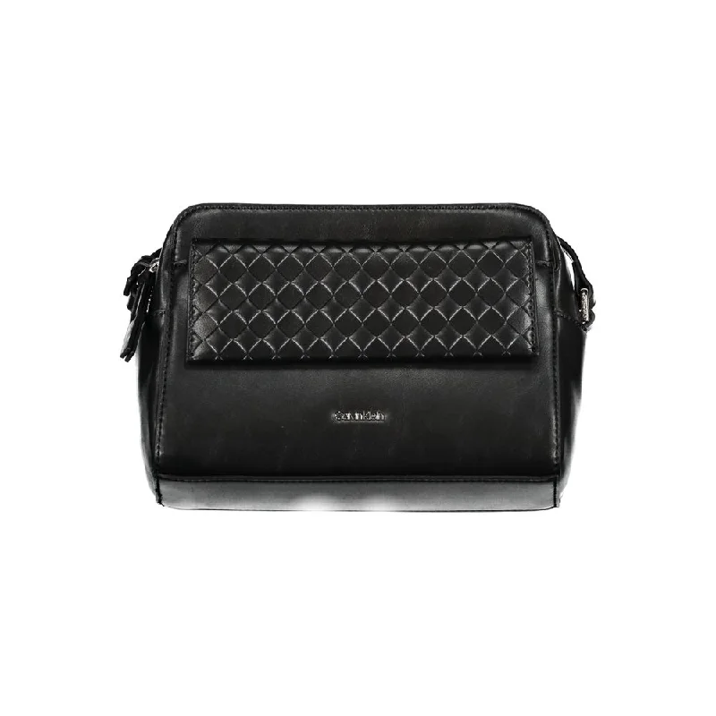 Calvin Klein Black Polyester Handbag Seasonal Sale On Trendy Handbags