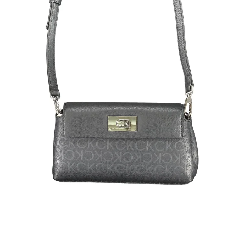 Calvin Klein Black Polyester Handbag Trendy Purses At Exclusive Promotional Rates