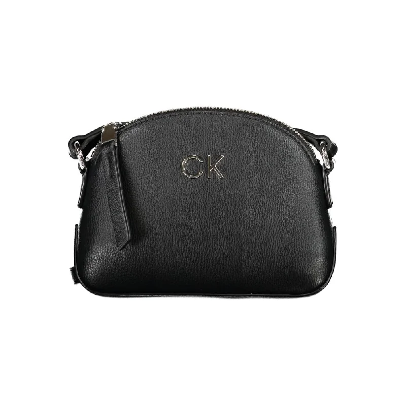 Calvin Klein Black Polyethylene Handbag Flash Sale On Designer Bags