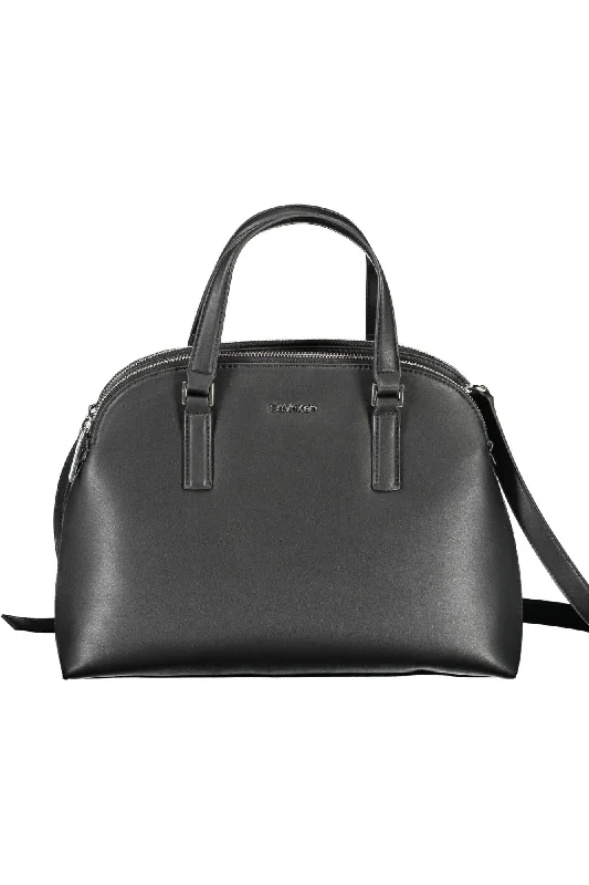 Calvin Klein Black Polyester Women Handbag Your Perfect Bag At The Perfect Price