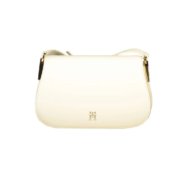 Tommy Hilfiger Beige Polyethylene Handbag Statement Bags, Shop Today