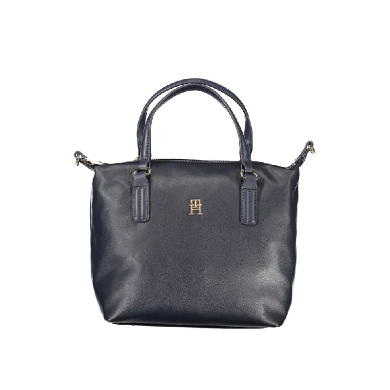 Tommy Hilfiger Blue Polyester Handbag Luxury Handbags, Budget-Friendly