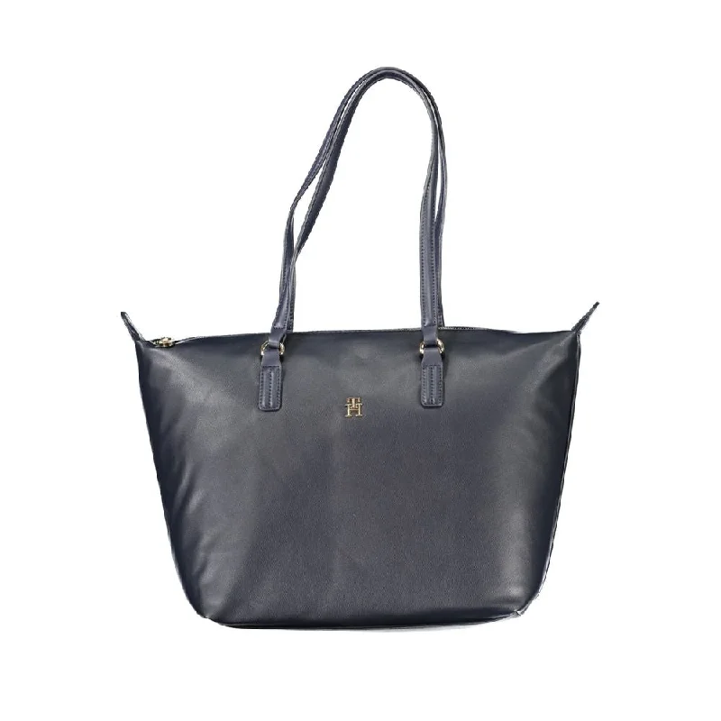 Tommy Hilfiger Blue Polyester Handbag Premium Bags At Special Prices