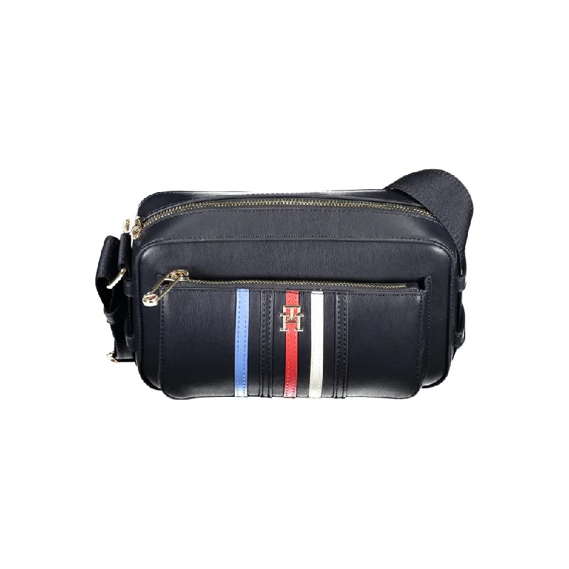 Tommy Hilfiger Blue Polyethylene Handbag Sleek Bags, Perfect Prices