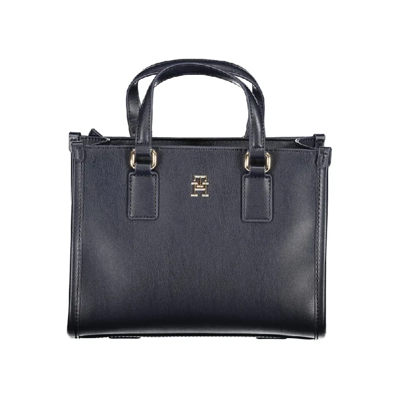 Tommy Hilfiger Blue Polyethylene Handbag Stylish Handbags At Unbeatable Discounts