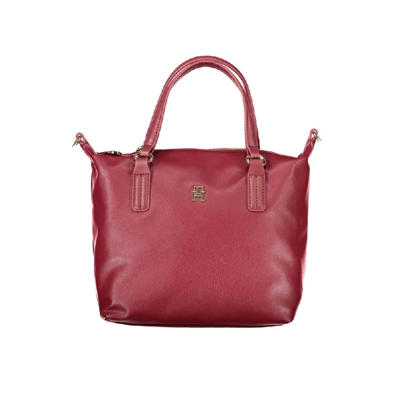 Tommy Hilfiger Pink Polyester Women Handbag Classic Totes, Exclusive Deals