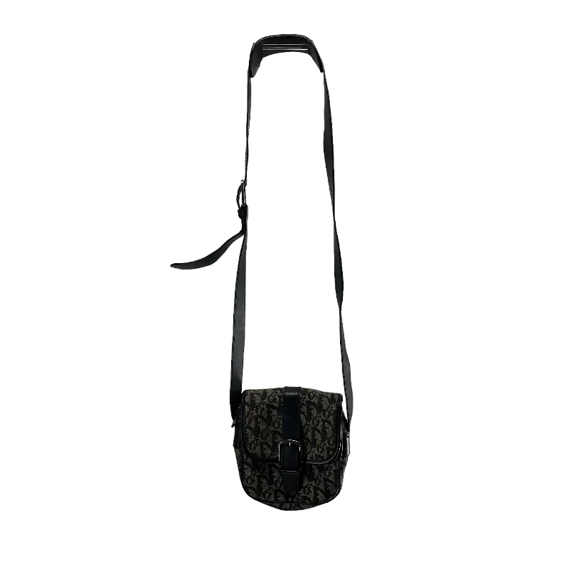 Christian Dior/Cross Body Bag/Monogram/Cotton/BLK/DIORISSIMO CROSSBODY (2003) Affordable Elegance, Grab Yours