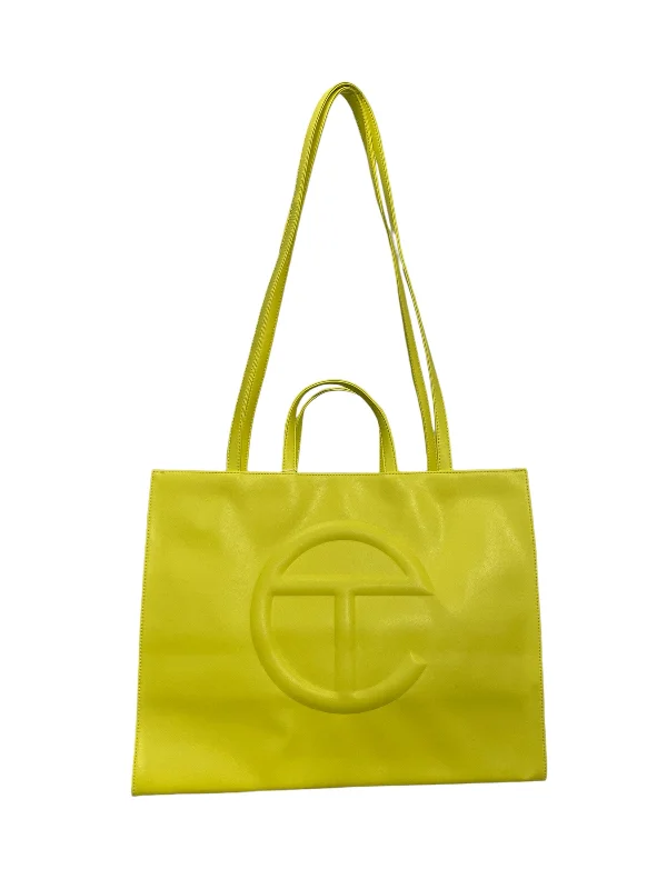 Telfar/Tote Bag/L/Faux Leather/YEL/ Limited-Stock Handbag Sale For A Stylish Look