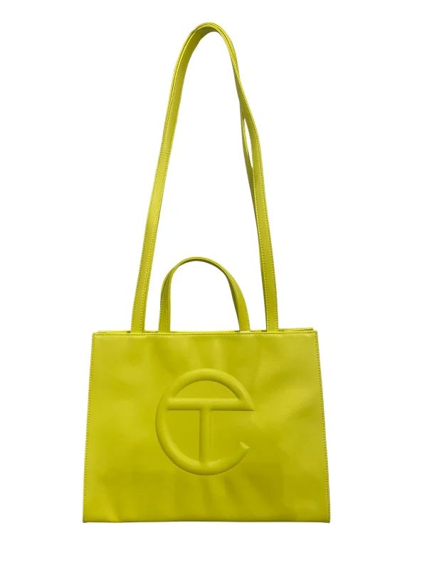Telfar/Tote Bag/M/Faux Leather/YEL/ Chic Shoulder Bags At Promotional Rates