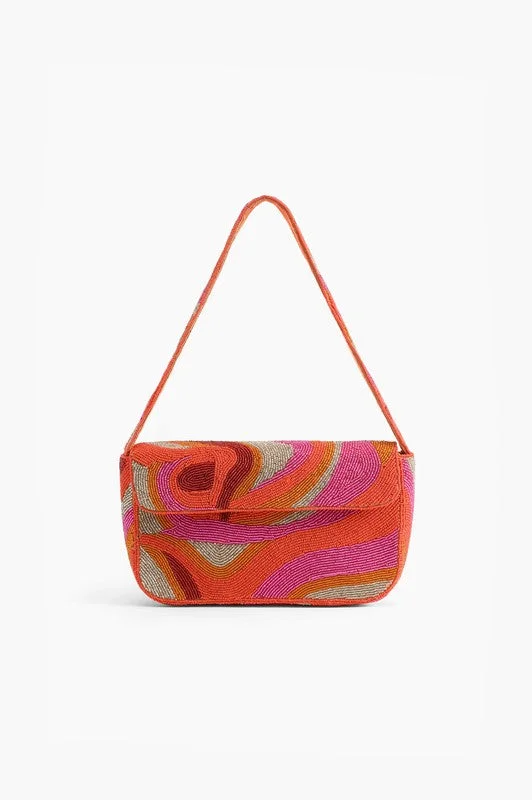Groovy Golden Embellished Shoulder Bag Sleek Bags, Perfect Prices