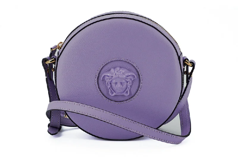 Versace Elegant Purple Round Shoulder Women's Bag Grab Stylish Bags Before They Sell Out Versace Elegant Purple Round Shoulder Women's Bag Grab Stylish Bags Before They Sell Out