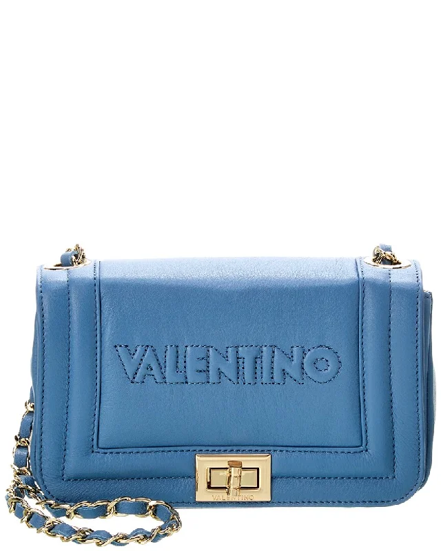 Valentino By Mario Valentino Beatriz Embossed Leather Shoulder Bag Chic Shoulder Bags At Promotional Rates