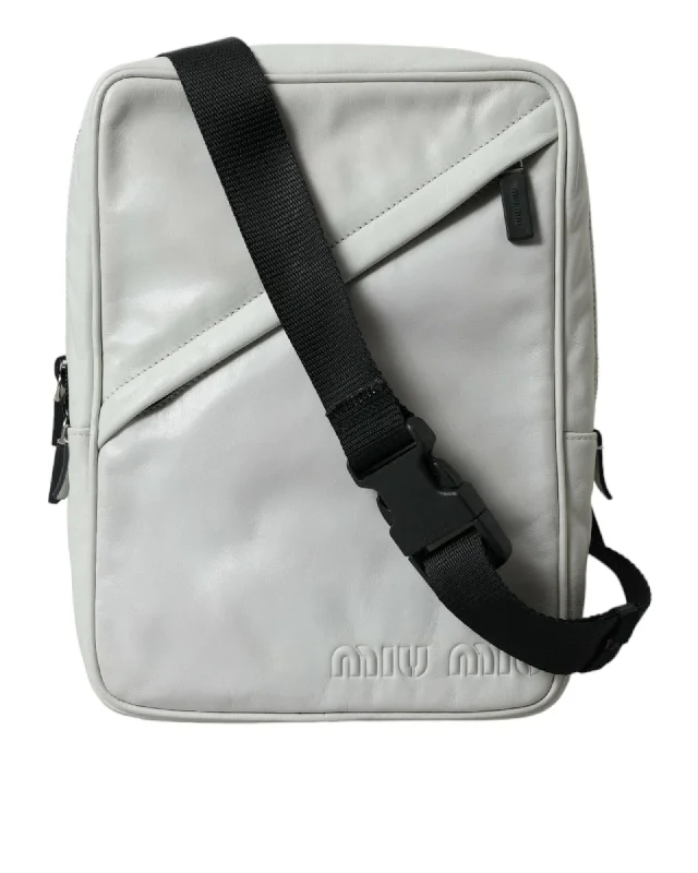 Miu Miu Elegant Leather Crossbody Bag in Classic Timeless Handbags Now At Special Discounts