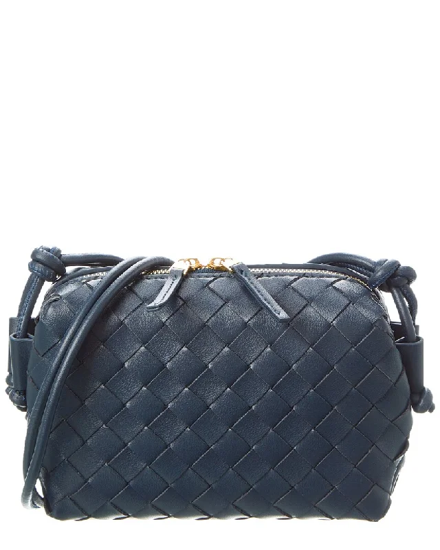 Tiffany & Fred Paris Woven Leather Crossbody High-End Bags, Low-End Prices