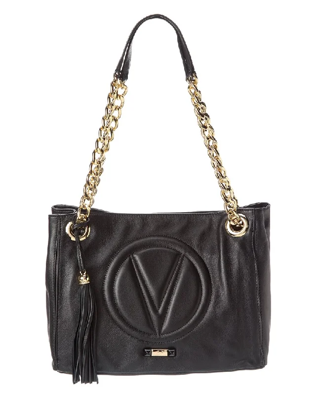 Valentino By Mario Valentino Luisa Signature Leather Shoulder Bag Stylish And Functional Bags Now At Reduced Rates