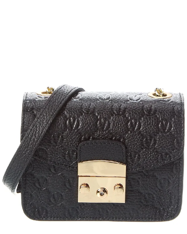 Valentino By Mario Valentino Bijou Dollaro Monogram Leather Crossbody Premium Handbags At Unbeatable Markdowns Valentino By Mario Valentino Bijou Dollaro Monogram Leather Crossbody Premium Handbags At Unbeatable Markdowns
