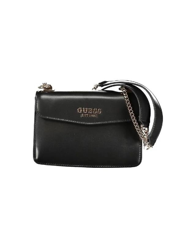 Guess Jeans Chain Shoulder Handbag with External and Internal Pockets Statement Handbags At Unbeatable Discounts Guess Jeans Chain Shoulder Handbag with External and Internal Pockets Statement Handbags At Unbeatable Discounts