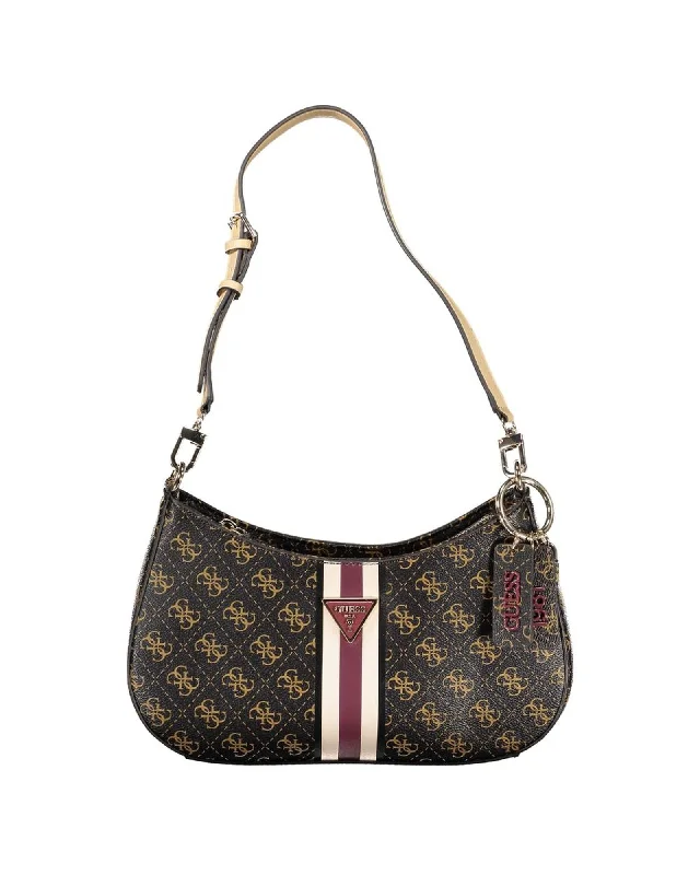 Guess Jeans Polyethylene Handbag with Adjustable Shoulder Handle and Multiple Pockets Elegant Totes At Limited-Time Prices Guess Jeans Polyethylene Handbag with Adjustable Shoulder Handle and Multiple Pockets Elegant Totes At Limited-Time Prices