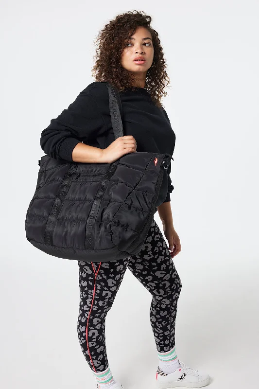 Black Large Puffer Tote Bag High-Fashion Handbags At Reduced Costs