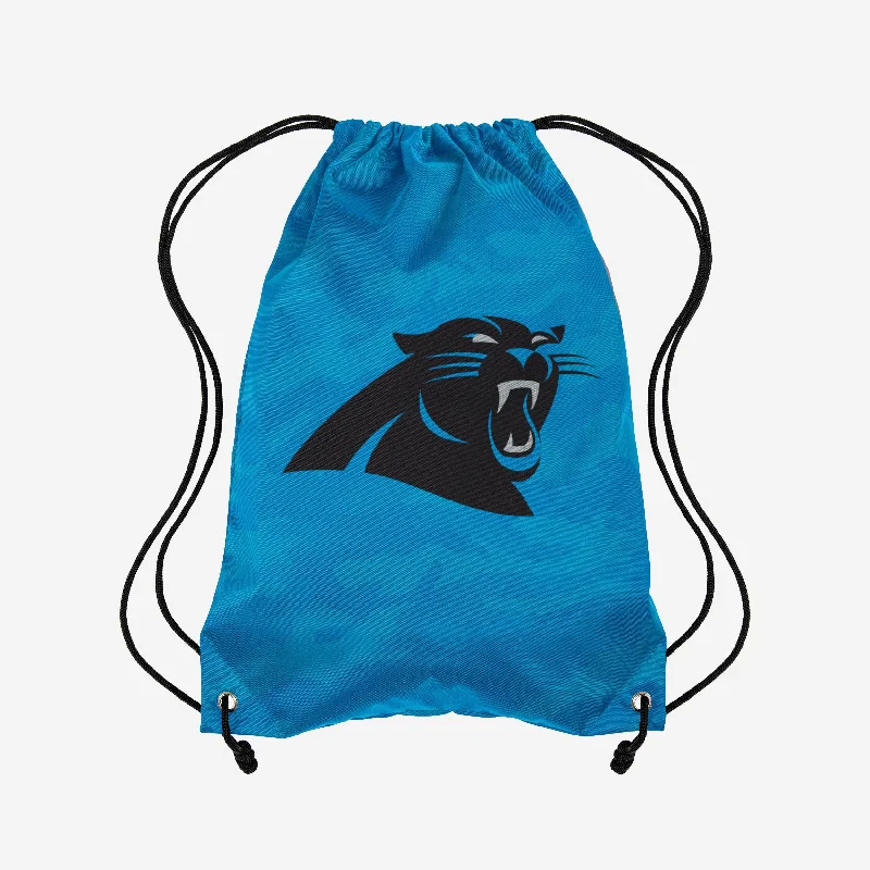 Carolina Panthers Big Logo Camo Drawstring Backpack Statement Bags, Shop Today