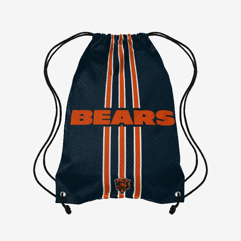 Chicago Bears Team Stripe Wordmark Drawstring Backpack Carry Elegance For Less – Best Bag Deals Here