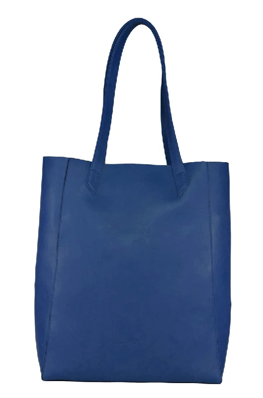 Classic Tote in Blue from Canussa Premium Handbags With A Touch Of Elegance