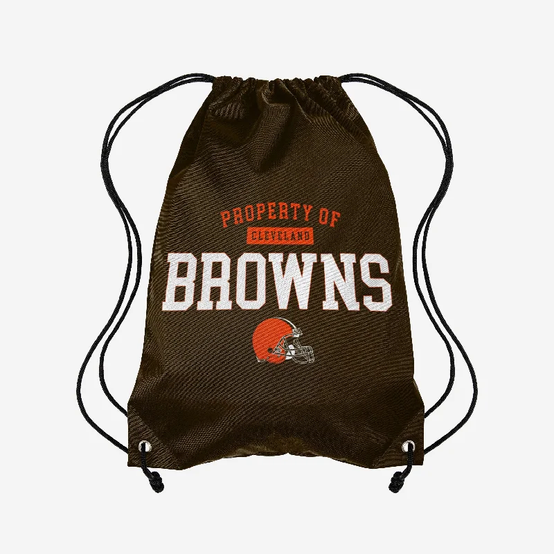 Cleveland Browns Property Of Drawstring Backpack Designer Bags, Low Prices