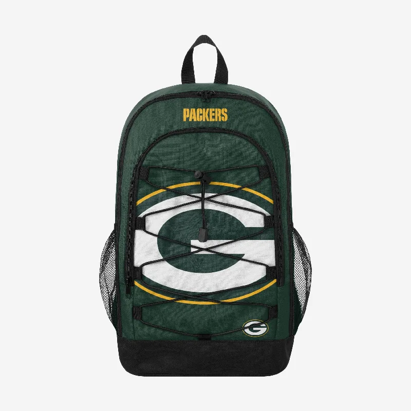 Green Bay Packers Big Logo Bungee Backpack Everyday Elegance At Special Prices
