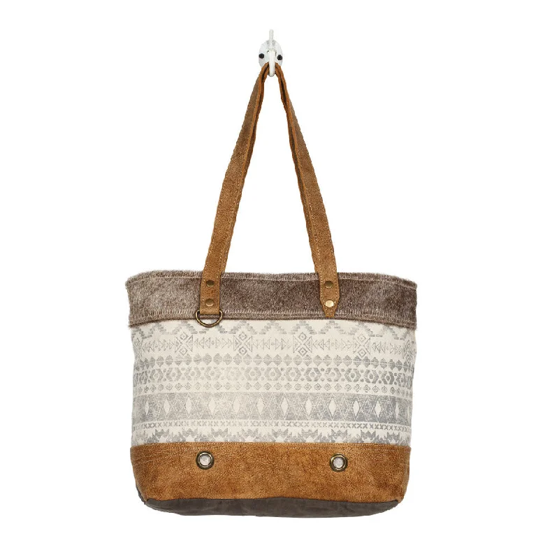 Grey Aztec and Hide Large Tote Bag Premium Quality Bags At Affordable Prices