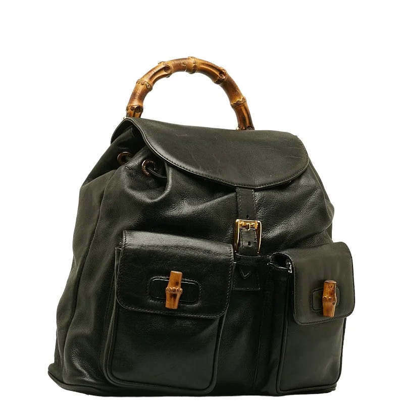 Gucci Bamboo Lock Backpack 003 2040 0016 Black Leather Gucci Classic Totes At Unbeatable Deals Gucci Bamboo Lock Backpack 003 2040 0016 Black Leather Gucci Classic Totes At Unbeatable Deals