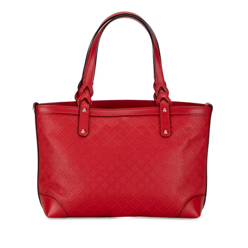 Gucci Diamond Shoulder Bag 269878 Red PVC Leather  Gucci Flash Sale On Handbags