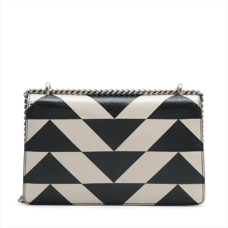 Gucci Dionysos Leather Chain Shoulder Bag Black X White Premium Bags At Special Prices Gucci Dionysos Leather Chain Shoulder Bag Black X White Premium Bags At Special Prices