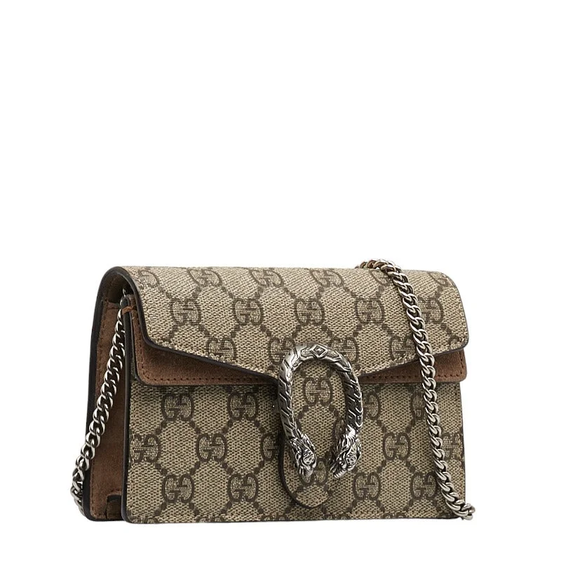 Gucci GG Supreme Dionysus Chain Shoulder Bag 476432 Beige PVC Swede Gucci Statement Bags At Unbelievable Discounts – Shop Today Gucci GG Supreme Dionysus Chain Shoulder Bag 476432 Beige PVC Swede Gucci Statement Bags At Unbelievable Discounts – Shop Today