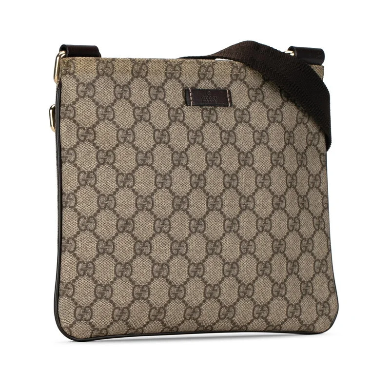 Gucci GG Supreme Shoulder Bag 204046 Brown PVC Leather Gucci Shop Stylish Bags At Unbeatable Prices Gucci GG Supreme Shoulder Bag 204046 Brown PVC Leather Gucci Shop Stylish Bags At Unbeatable Prices
