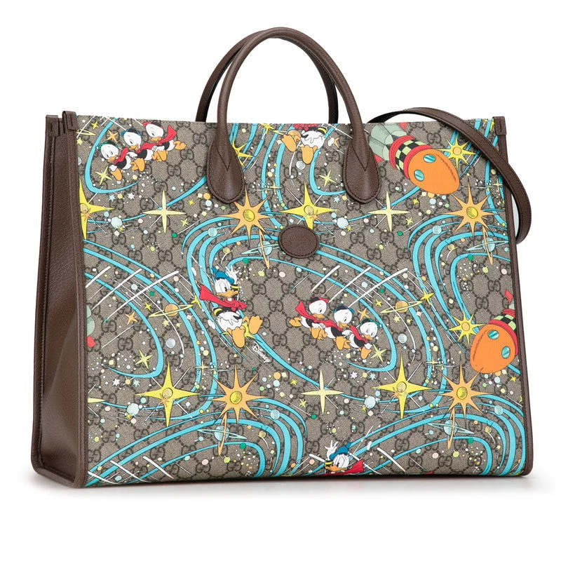 Gucci x Disney GG Supreme Donald Duck Tote Bag Shoulder Bag Best-Selling Bags Now At Exclusive Promotional Prices