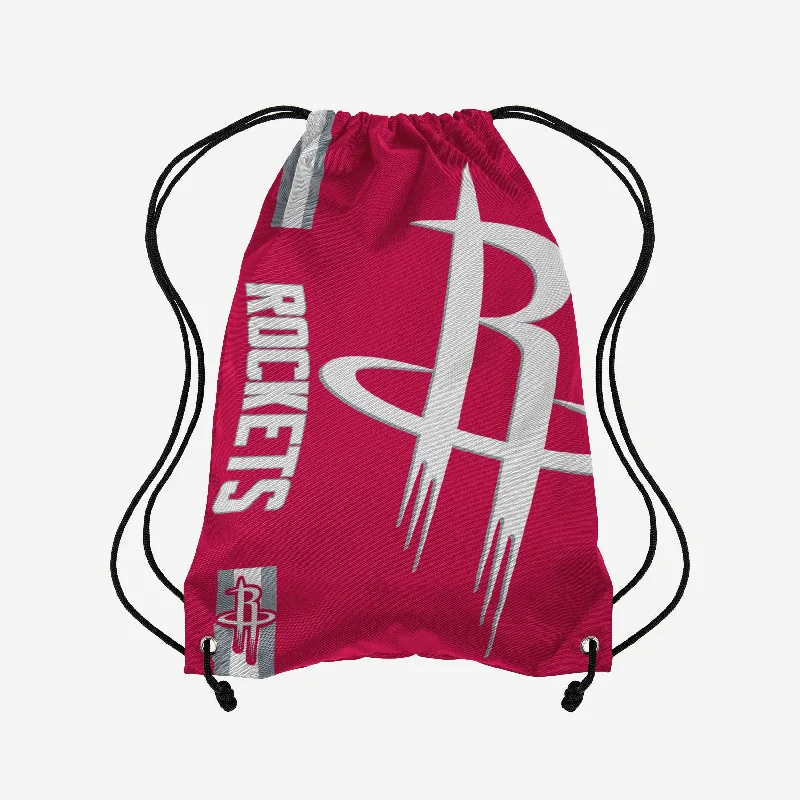 Houston Rockets Big Logo Drawstring Backpack Designer-Inspired Bags, Best Prices