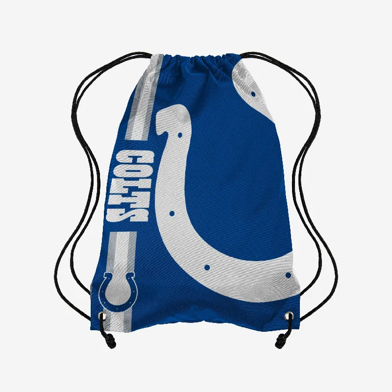 Indianapolis Colts Big Logo Drawstring Backpack Limited-Stock Handbag Sale For A Stylish Look Indianapolis Colts Big Logo Drawstring Backpack Limited-Stock Handbag Sale For A Stylish Look