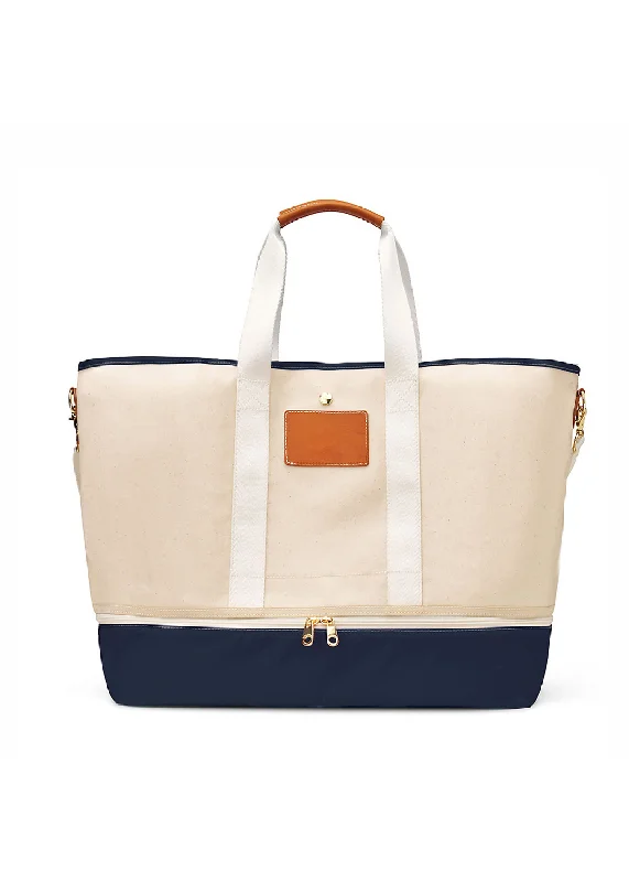 LARA LARGE SHOE TOTE - NAVY Premium Bags, Special Prices