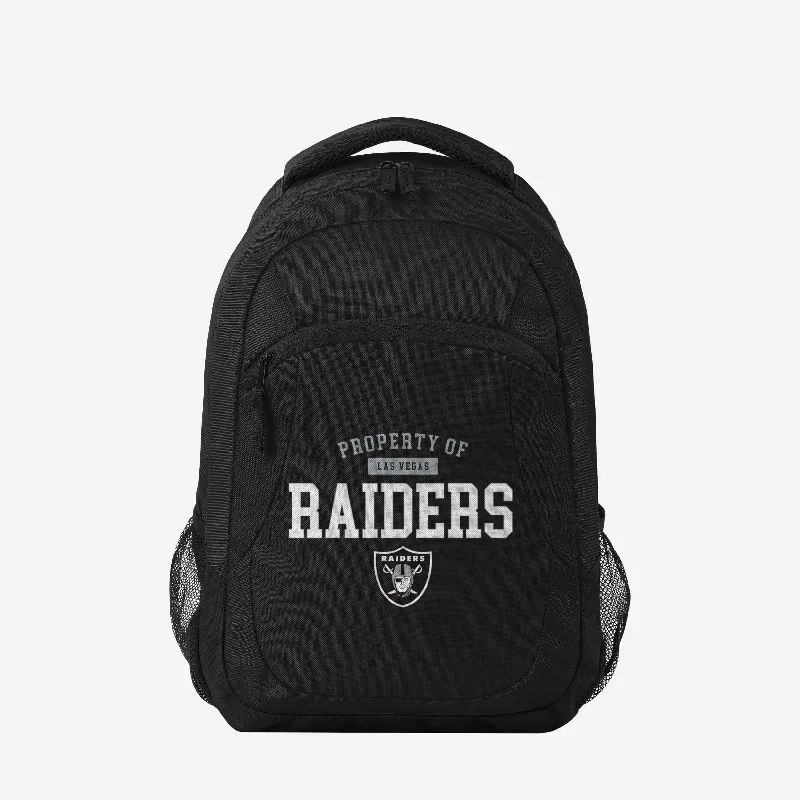 Las Vegas Raiders Property Of Action Backpack Premium Handbags At Exclusive Prices