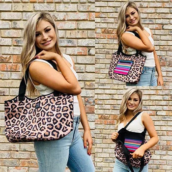 Leopard & Serape Neoprene Tote Unmissable Deals On Trendy Handbags