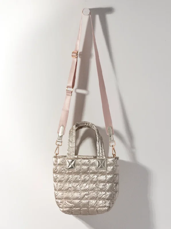 Logan Mini Tote Crossbody Bag, Gold Stylish And Durable Handbags At Great Value